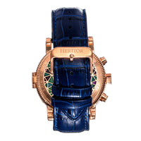 Heritor Automatic Legacy Leather-Band Watch with Day/Date