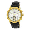 Heritor Automatic Hannibal Semi-Skeleton Leather-Band Watch