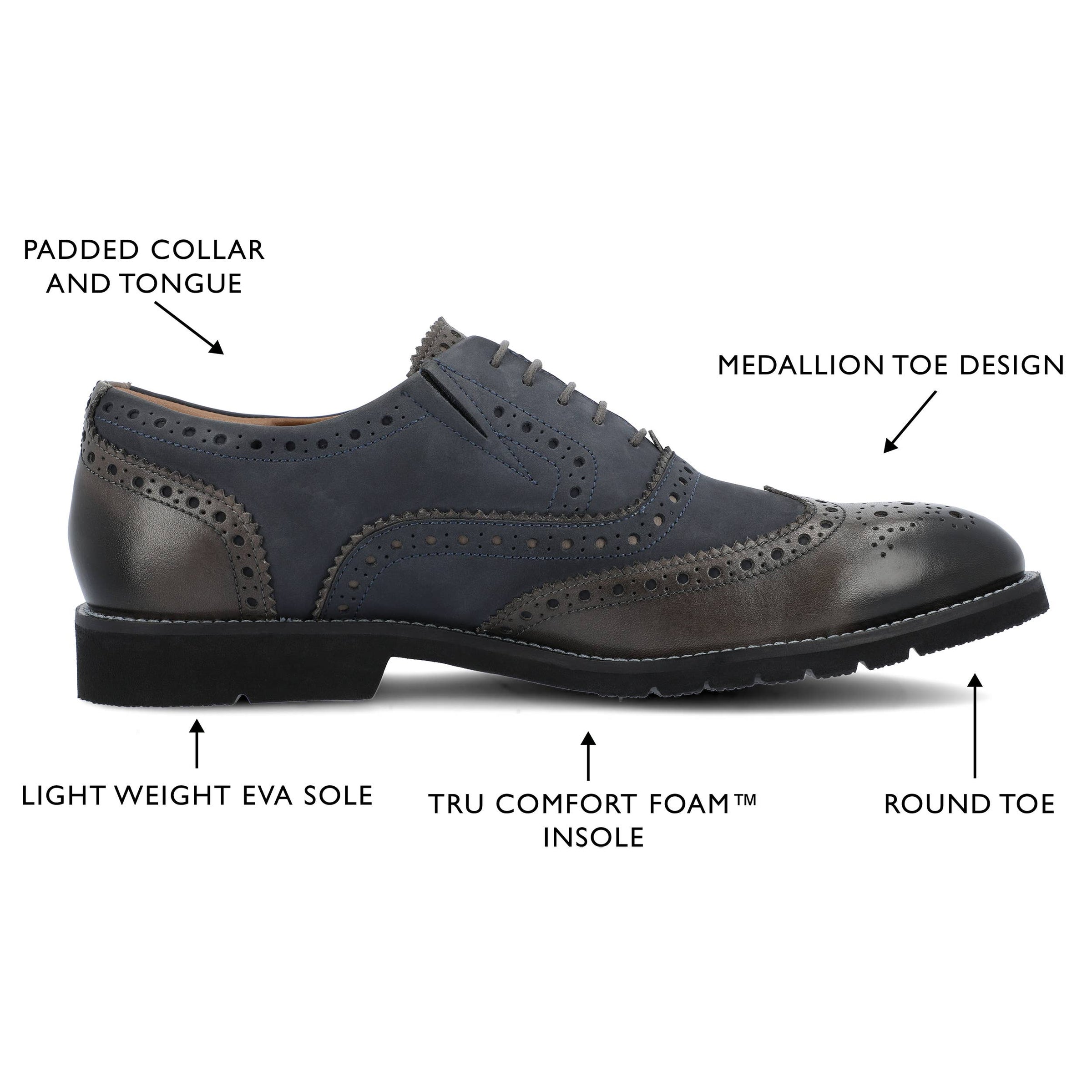 THOMAS & VINE - Thomas & Vine Covington Brogue Oxford