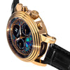 Heritor Automatic Legacy Leather-Band Watch with Day/Date