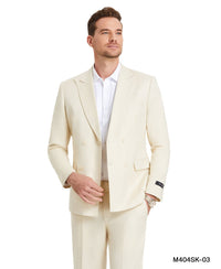 2 PC Double Breasted Solid Suit - Bundle Bus