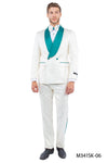 2 PC Satin Shawl Collar Suit - Bundle Bus