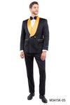 2 PC Satin Shawl Collar Suit - Bundle Bus