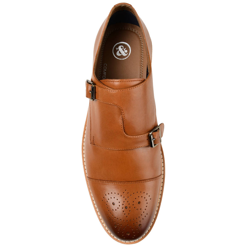 Thomas & Vine Ransom Cap Toe Monk Strap Dress Shoe