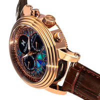 Heritor Automatic Legacy Leather-Band Watch with Day/Date