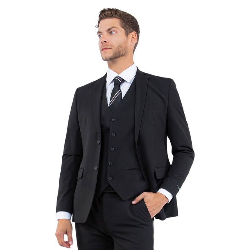 4 - Way Stretch Mens 3pc Suit Set (Made to Move) - Bundle Bus