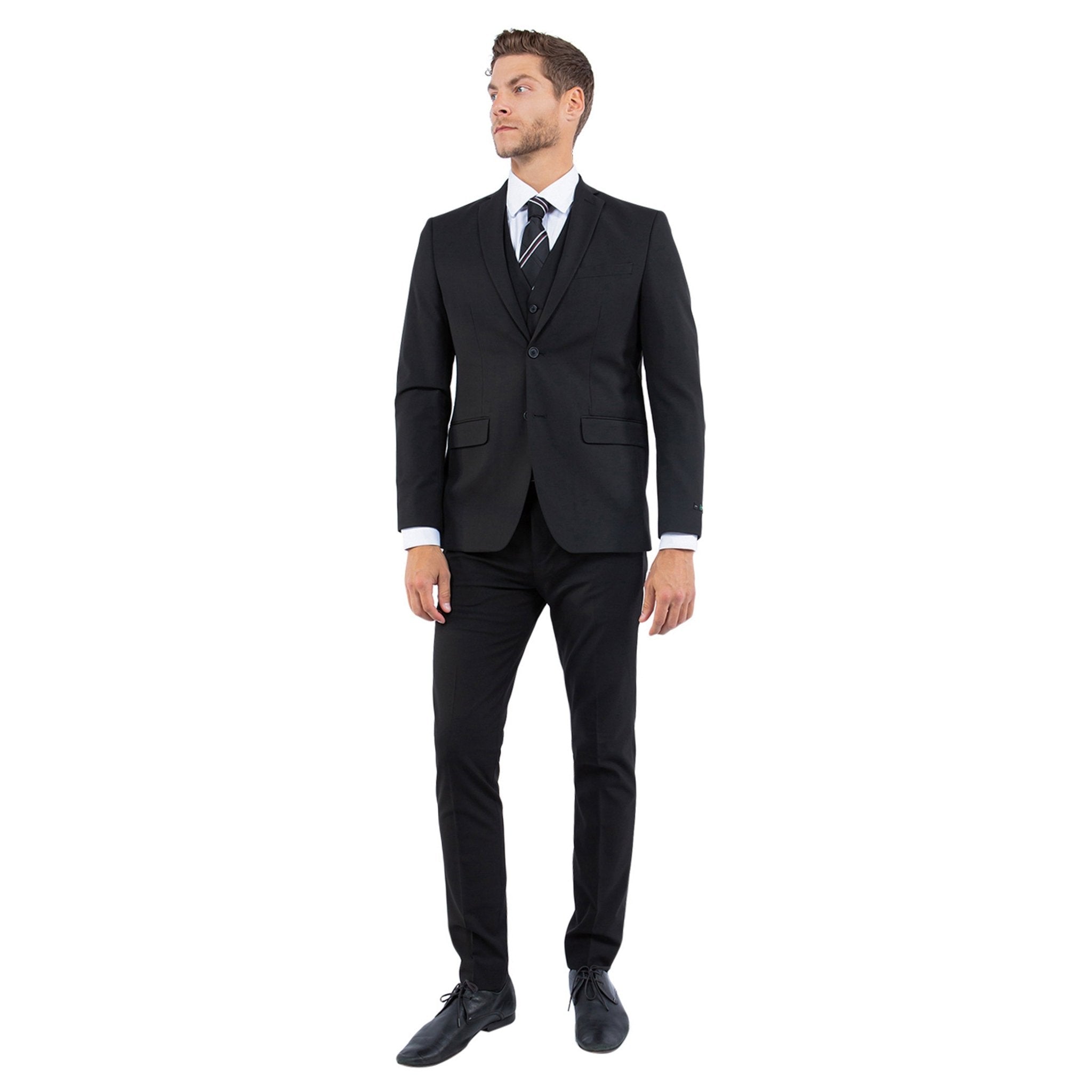 4 - Way Stretch Mens 3pc Suit Set (Made to Move) - Bundle Bus