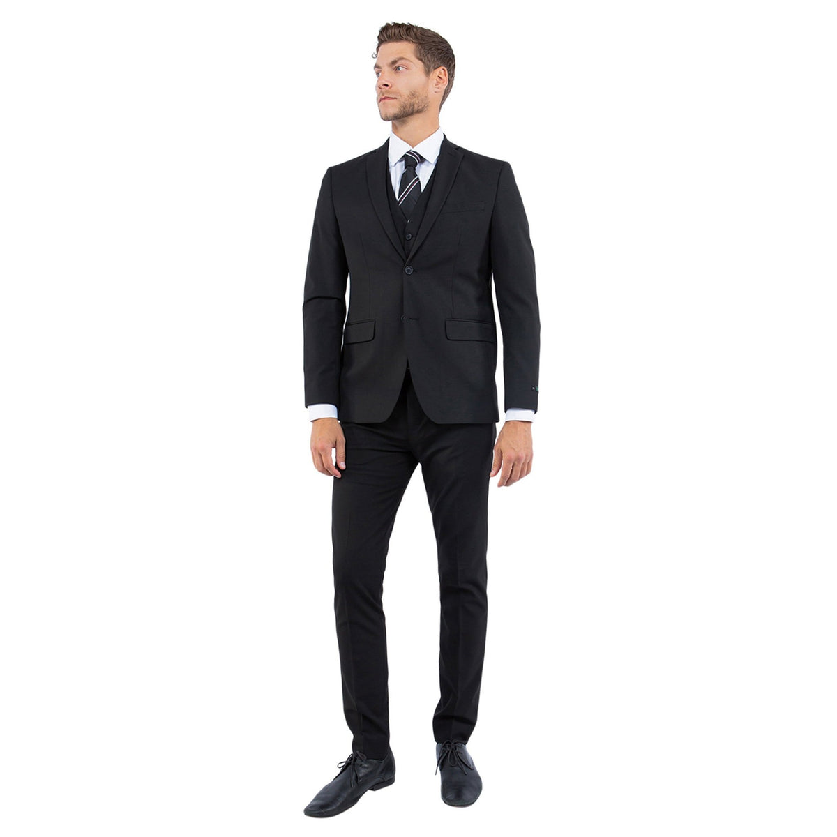 4 - Way Stretch Mens 3pc Suit Set (Made to Move) - Bundle Bus