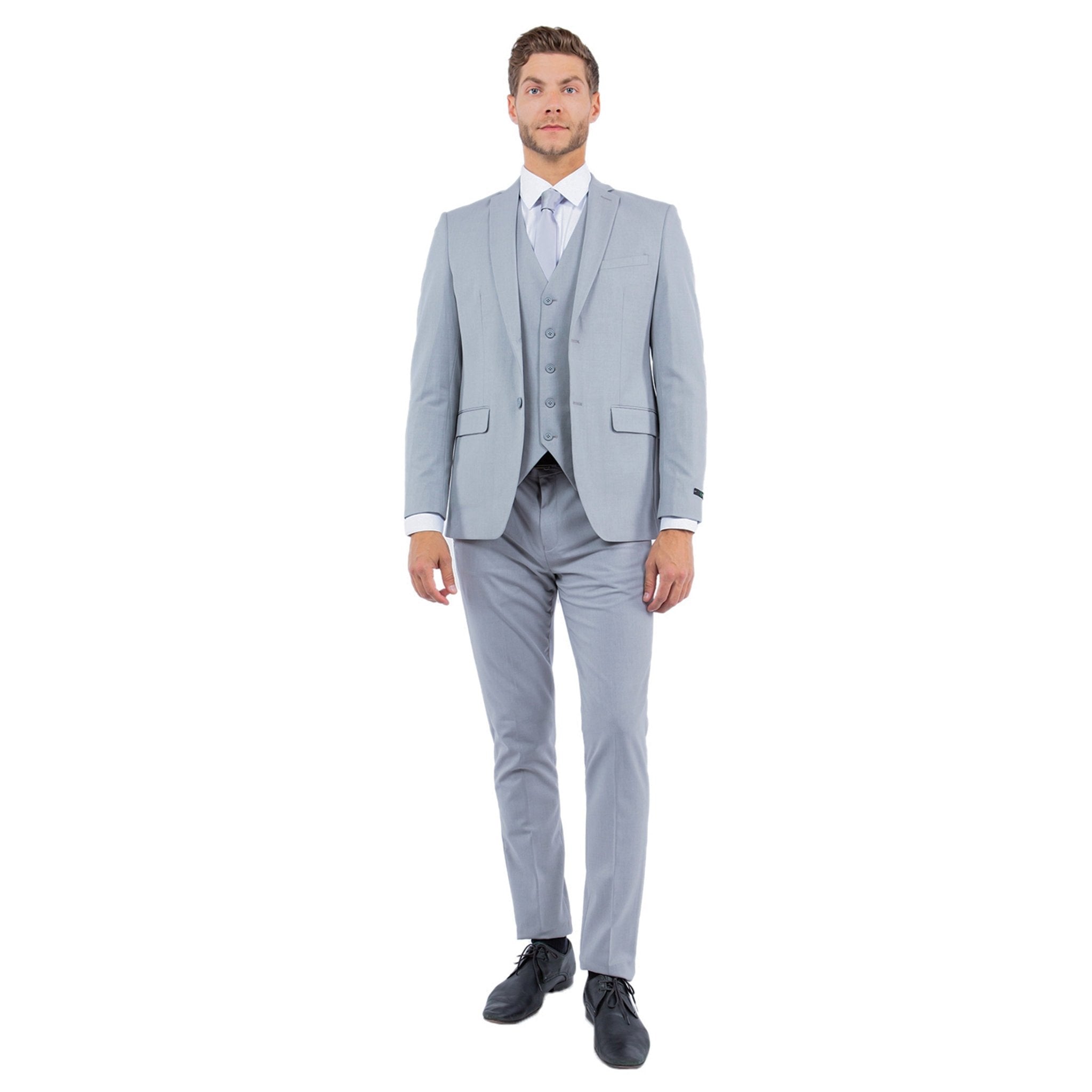 4 - Way Stretch Mens 3pc Suit Set (Made to Move) - Bundle Bus