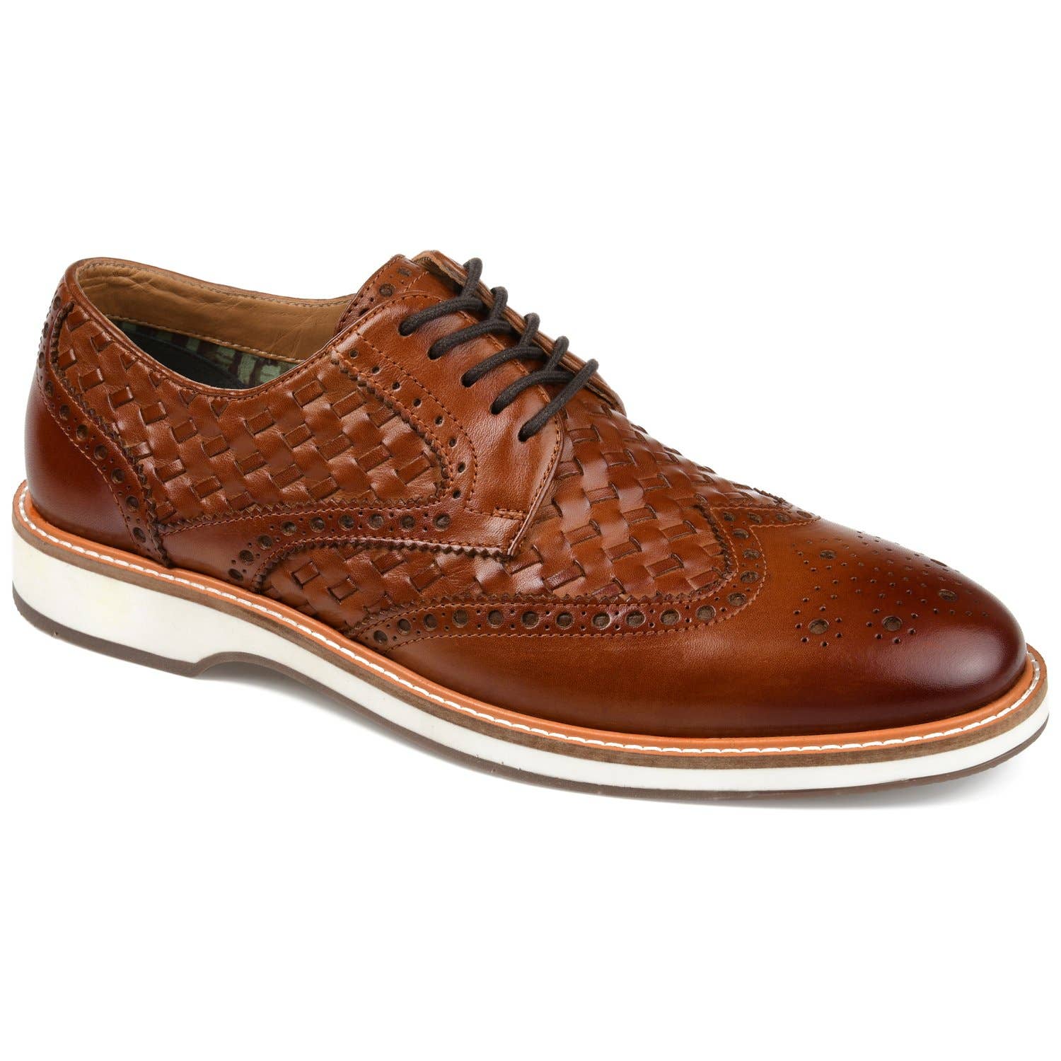 THOMAS & VINE - Radcliff Woven Wingtip Derby