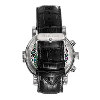 Heritor Automatic Legacy Leather-Band Watch with Day/Date