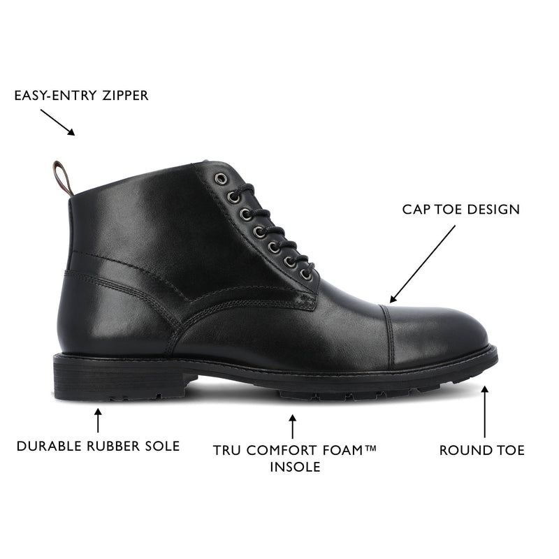 Thomas & Vine Avrum Cap Toe Ankle Boot