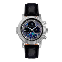 Heritor Automatic Legacy Leather-Band Watch with Day/Date