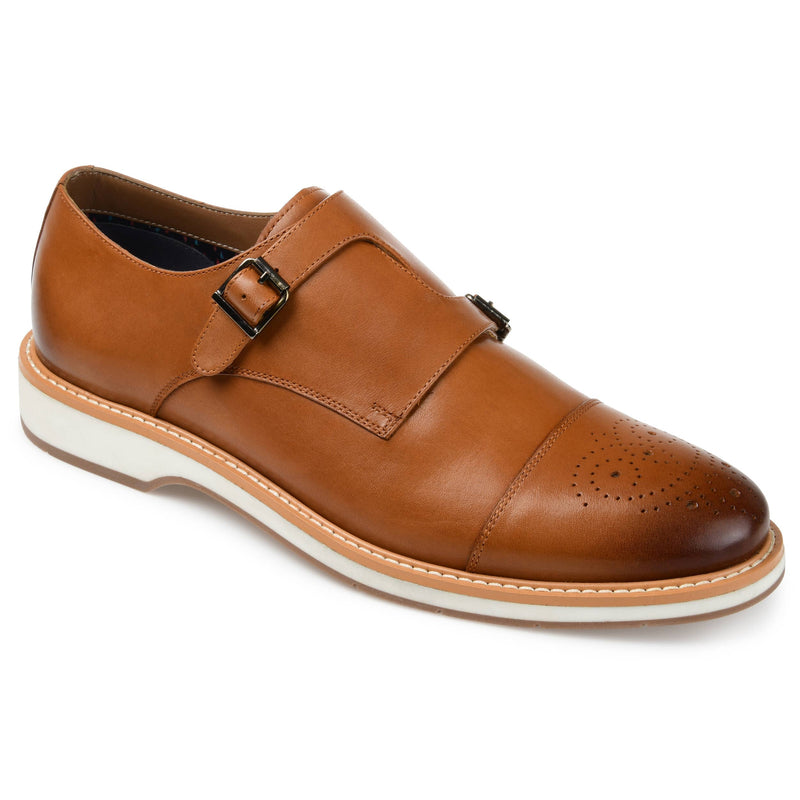 Thomas & Vine Ransom Cap Toe Monk Strap Dress Shoe