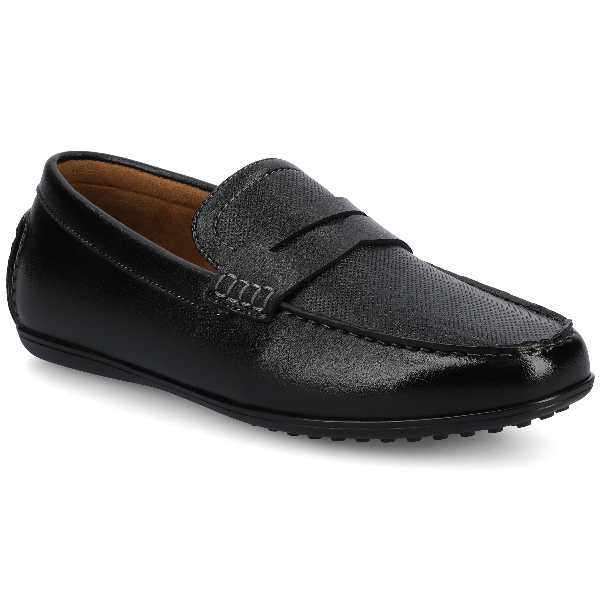 Vance Yates Perforated Slip-on Driving Penny Loafer