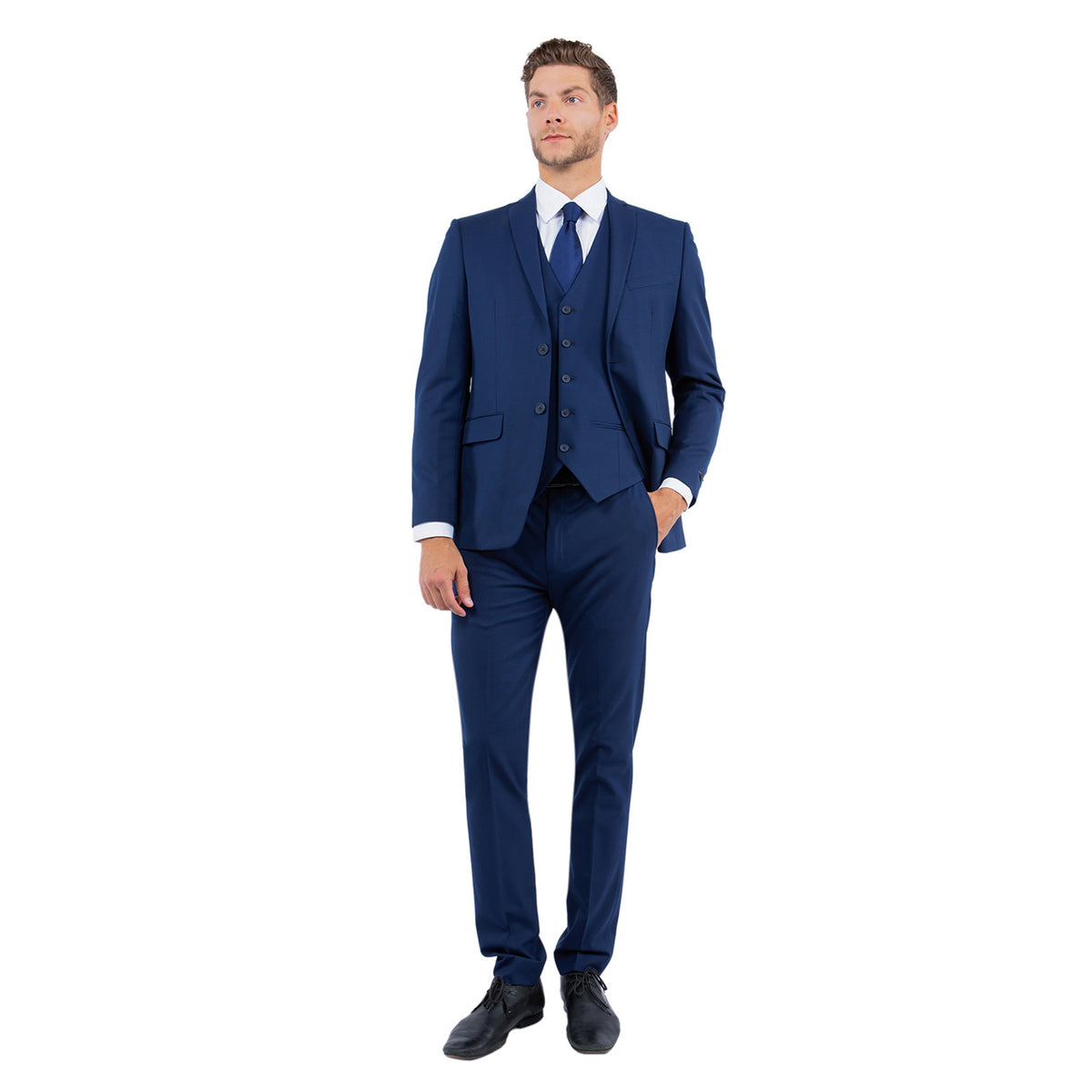 4 - Way Stretch Mens 3pc Suit Set (Made to Move) - Bundle Bus