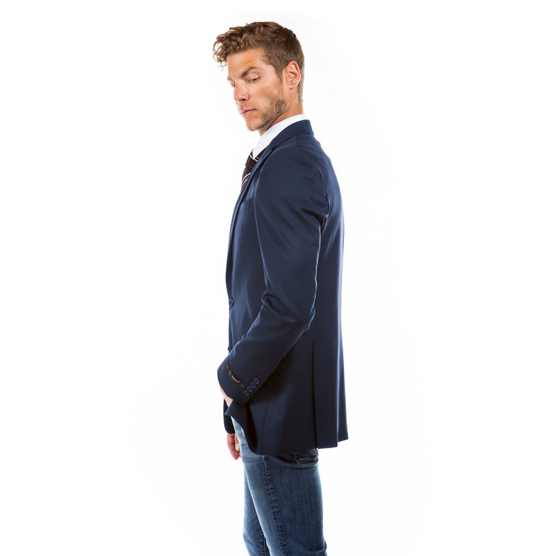 Navy Zegarie Suit Separates Solid Dinner Jacket For Men - Bundle Bus