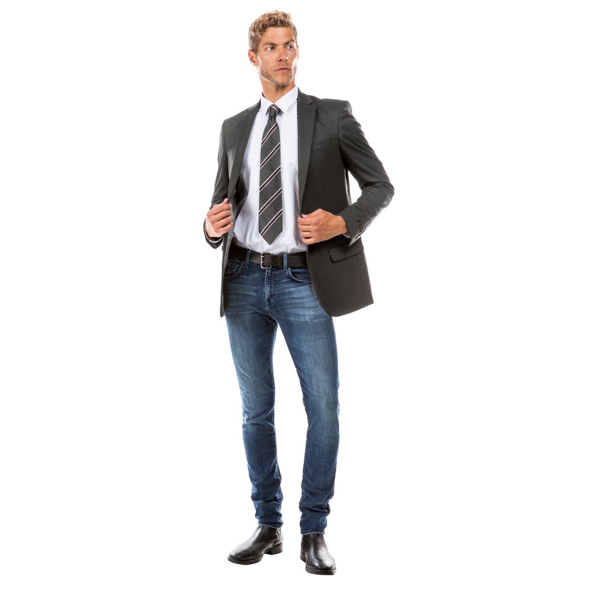 Men's Tailored - Fit Suits Separates Jacket - Bundle Bus