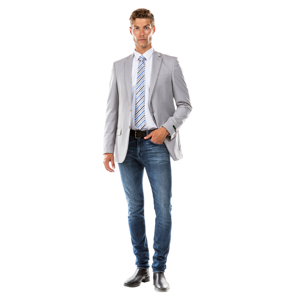 Men's Tailored - Fit Suits Separates Jacket - Bundle Bus