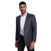 Men's Modern Fit Windowpane Sport Coat w/ Notch Lapel - Bundle Bus