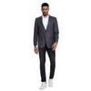 Men's Modern Fit Windowpane Sport Coat w/ Notch Lapel - Bundle Bus
