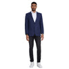 Men's Modern Fit Windowpane Sport Coat w/ Notch Lapel - Bundle Bus