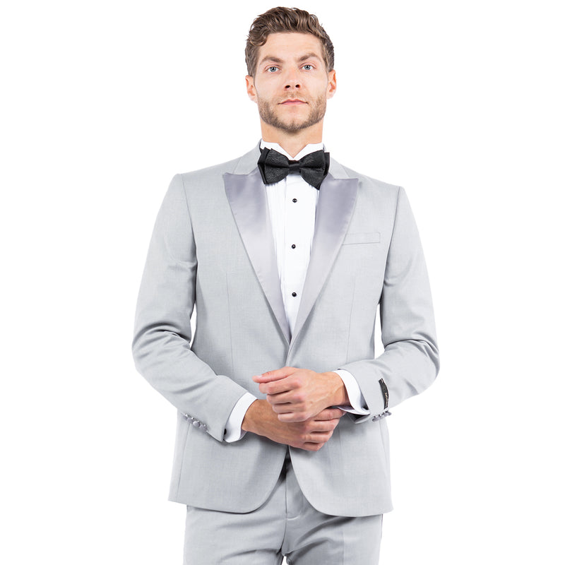 Men's Tailored-Fit Suits Separates Tuxedo Jacket w/ Peak Lapel