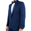 Navy Zegarie Shawl Collar Tuxedo Jacket For Men - Bundle Bus