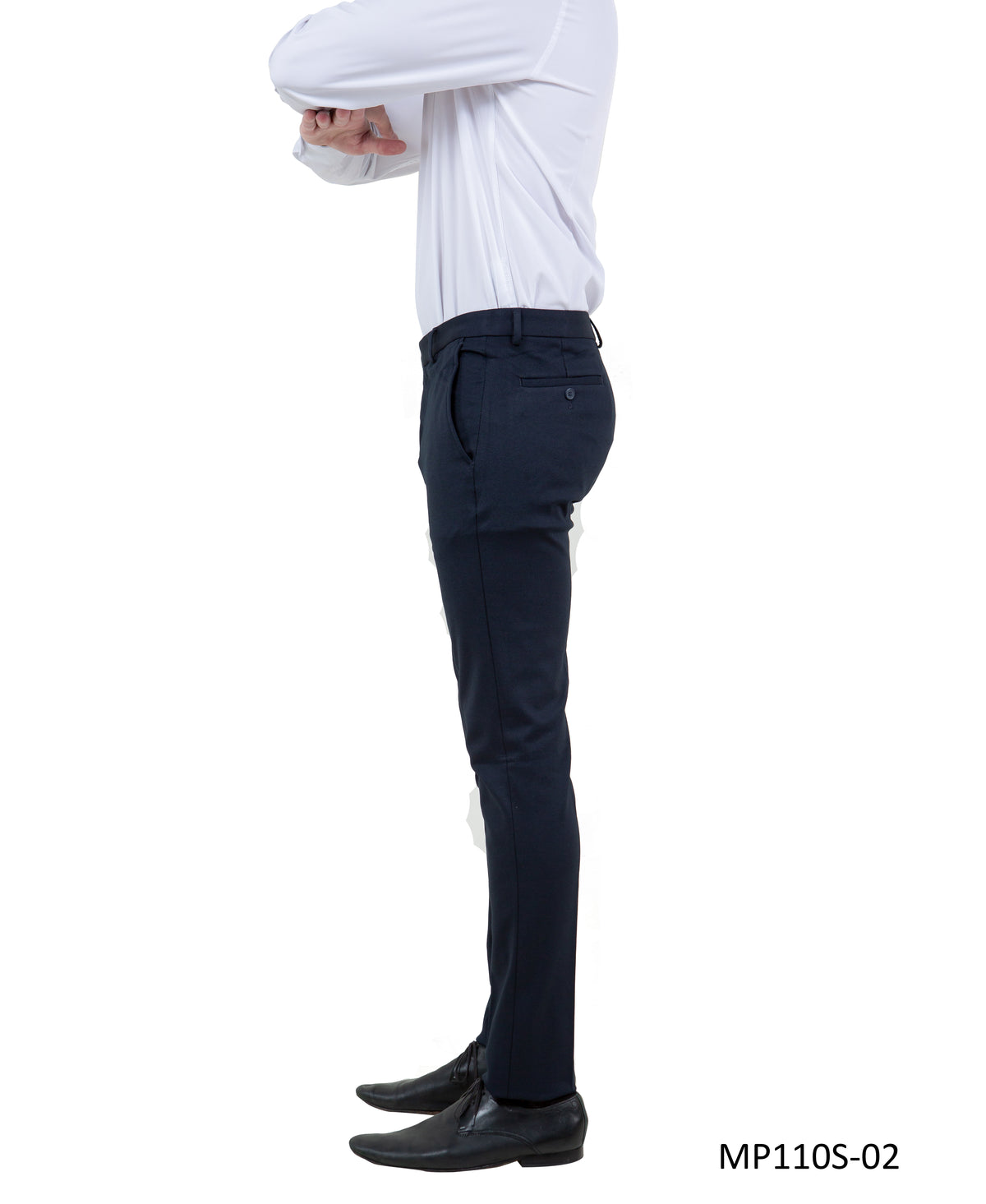 Z - Flex Knit Trousers, Navy - Bundle Bus