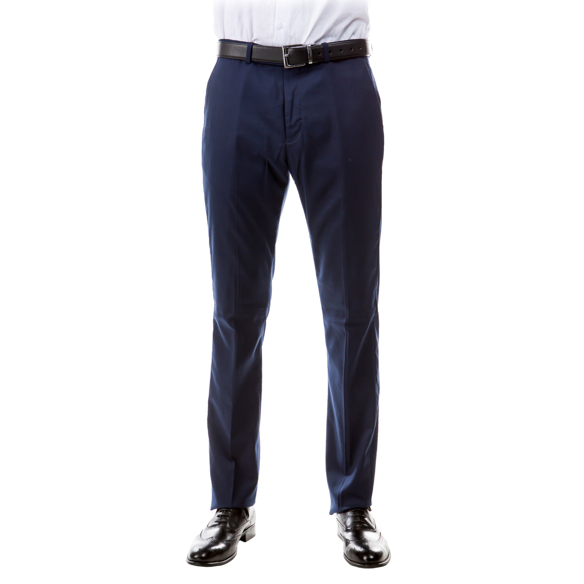 Navy Zegarie Suit Separates Solid Men's Dress Pants - Bundle Bus