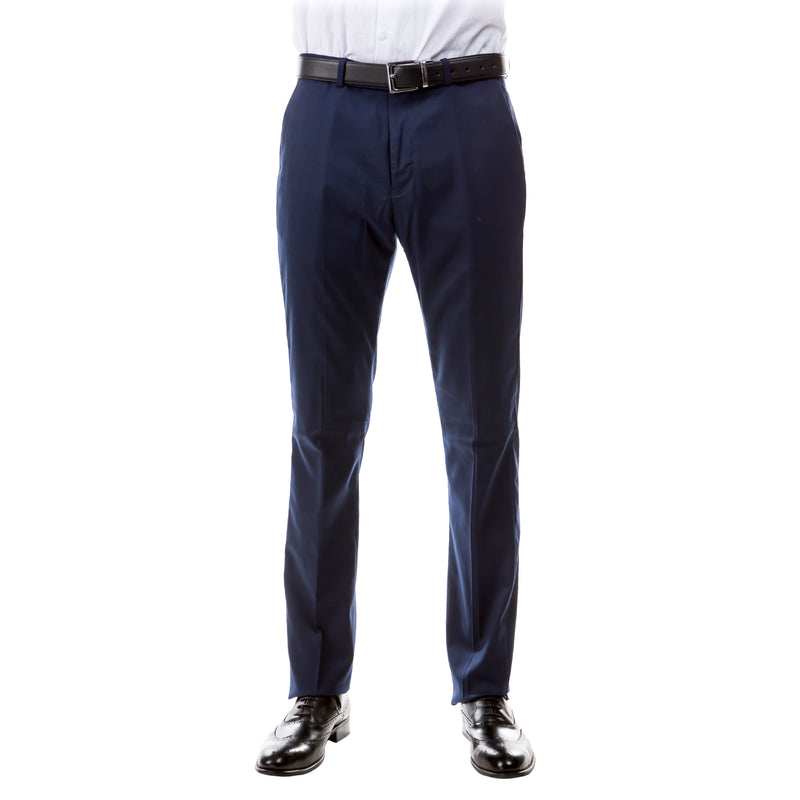 Navy Zegarie Suit Separates Solid Men's Dress Pants - Bundle Bus