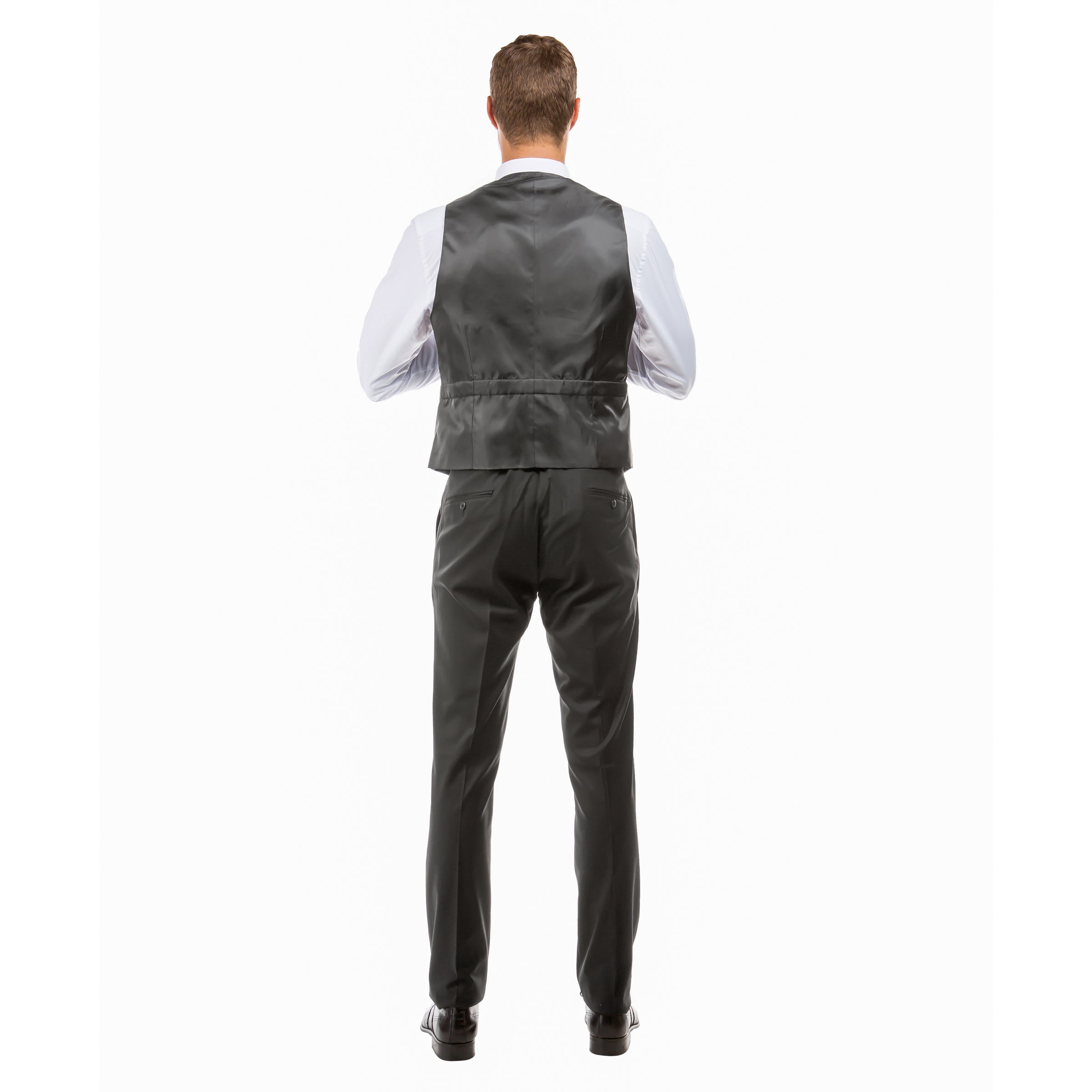 Tan Zegarie Suit Separates Solid Men's Vests For Men - Bundle Bus