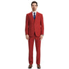 Men's Stacy Adams Hybrid-Fit 3pc Notch Lapel Suit Set, Jacket Vest and Pants