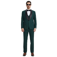 Men's Stacy Adams Hybrid-Fit 3pc Tuxedo Set