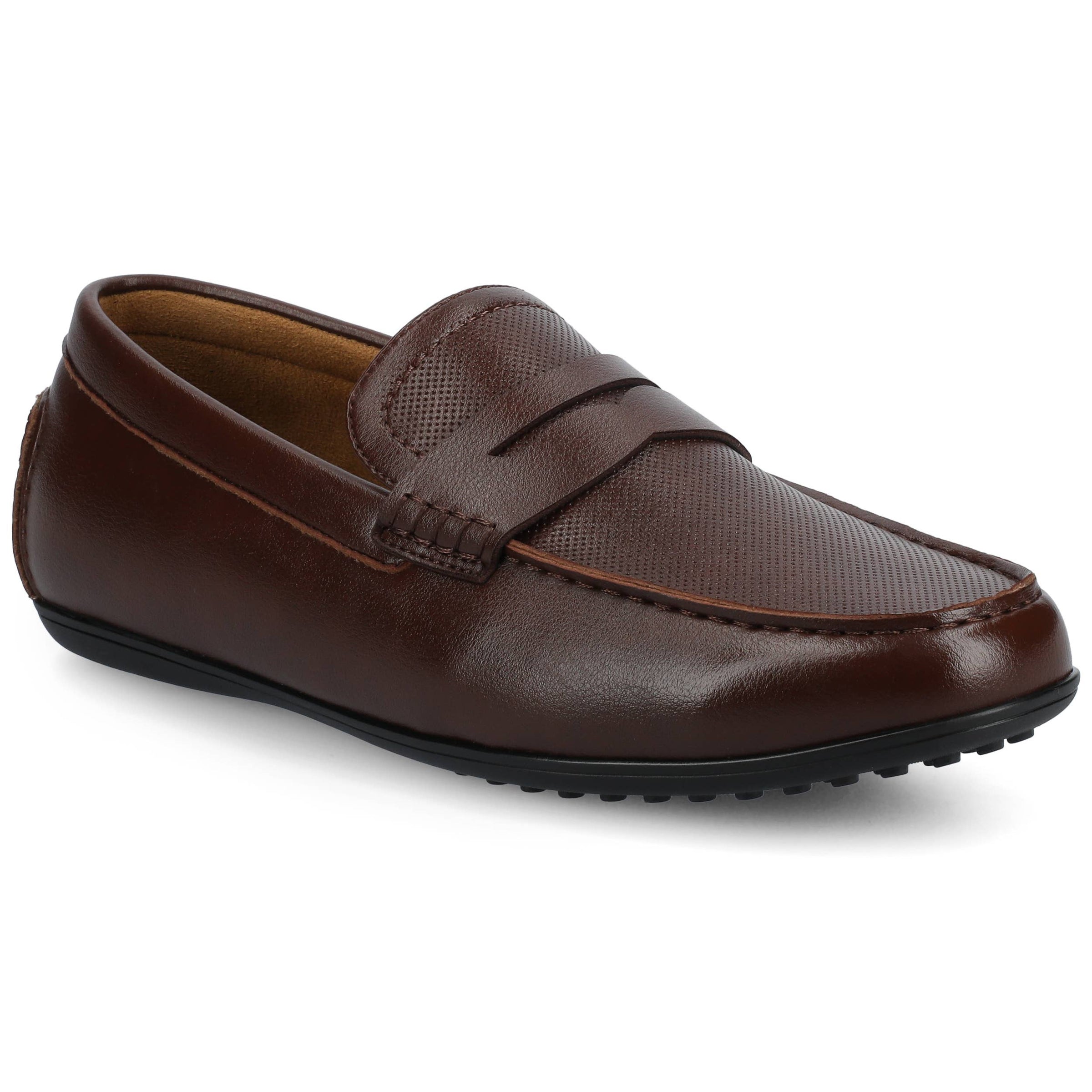 Vance Yates Perforated Slip-on Driving Penny Loafer