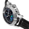 Heritor Automatic Legacy Leather-Band Watch with Day/Date