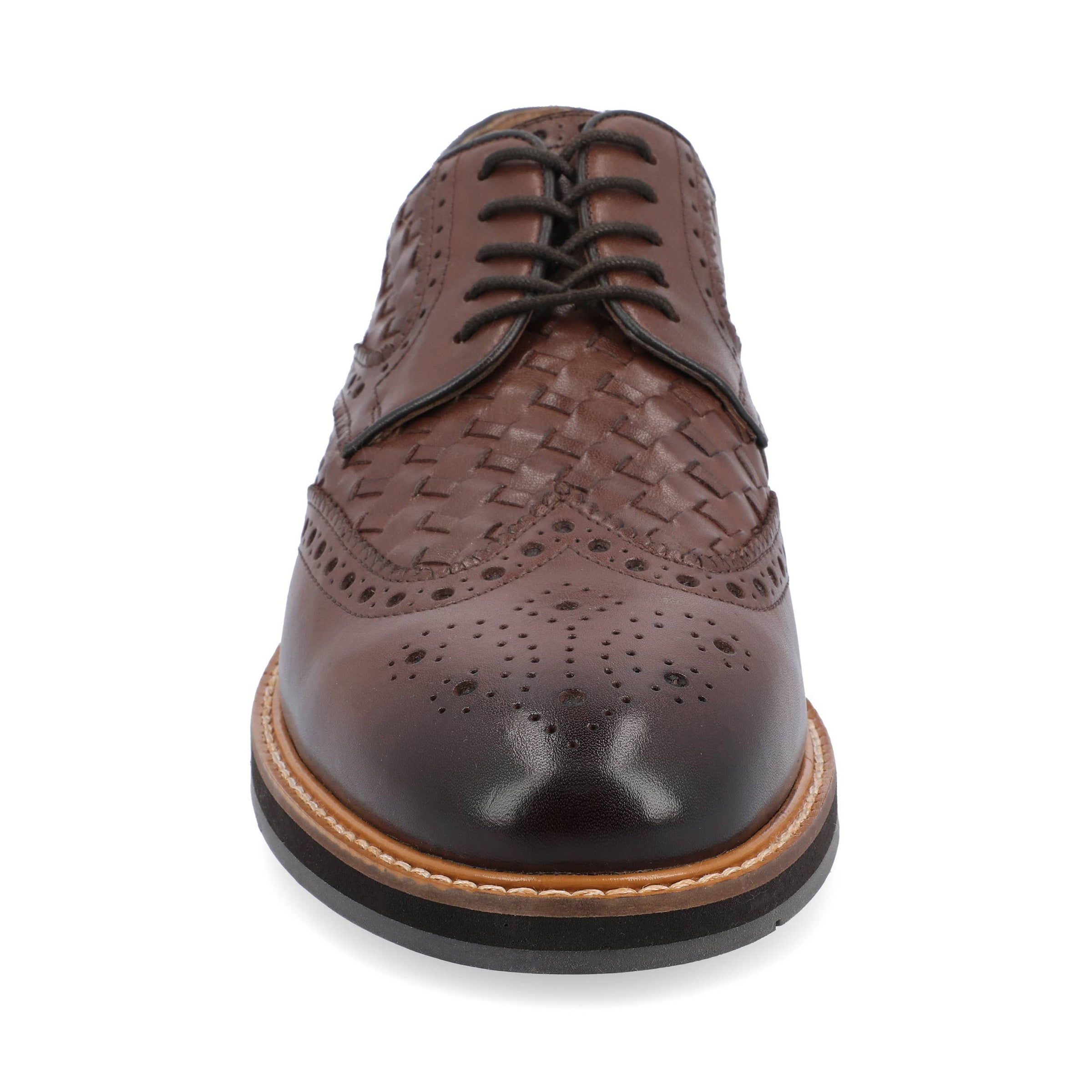 THOMAS & VINE - Thomas & Vine Radcliff Wide Width Woven Wingtip Derby