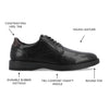 Vance Co. Rutger Plain Toe Hybrid Dress Shoe