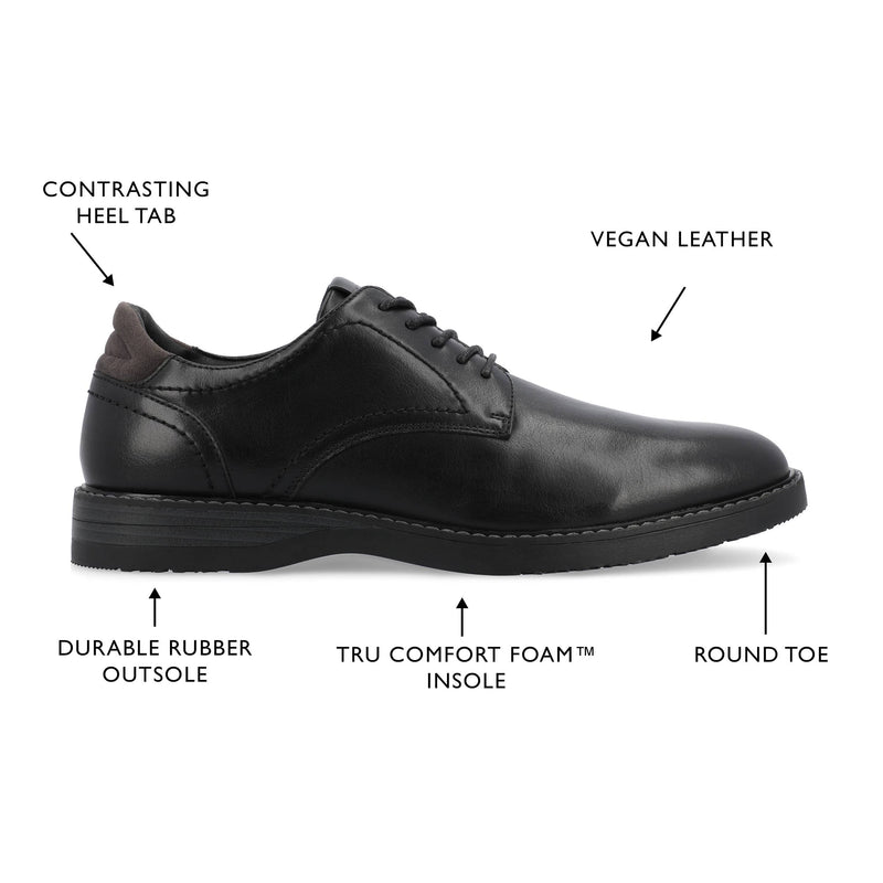 Vance Co. Rutger Plain Toe Hybrid Dress Shoe