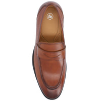 Bishop Apron Toe Penny Loafer: Cognac / 12 / Wide - Bundle Bus