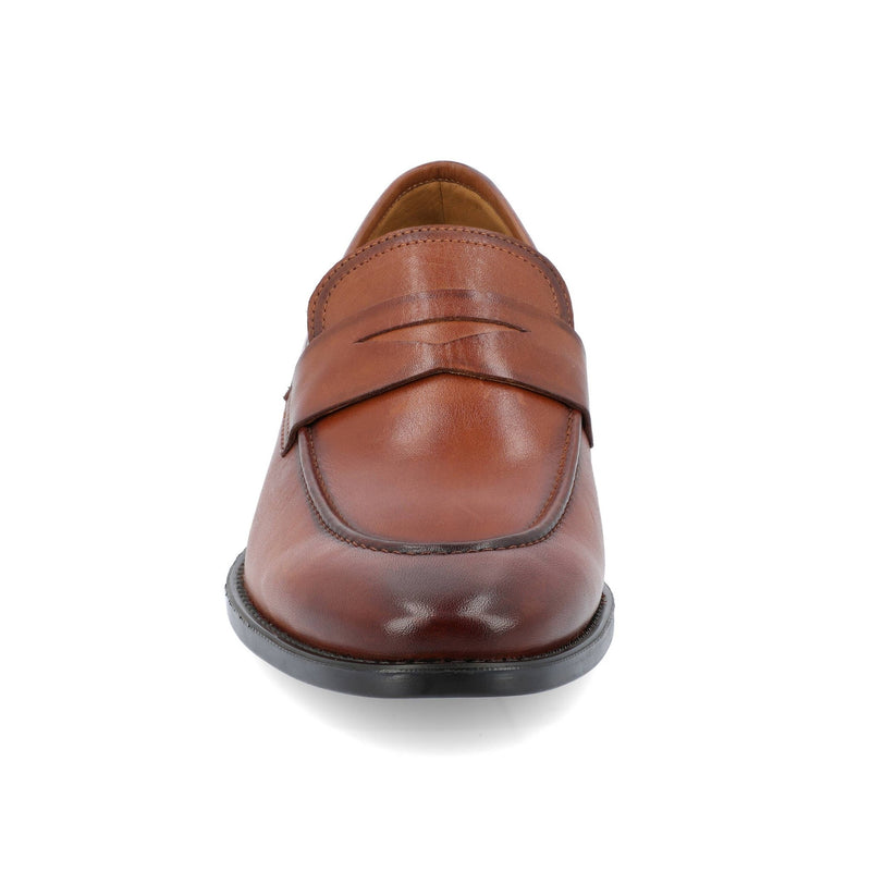 Bishop Apron Toe Penny Loafer: Cognac / 12 / Wide - Bundle Bus