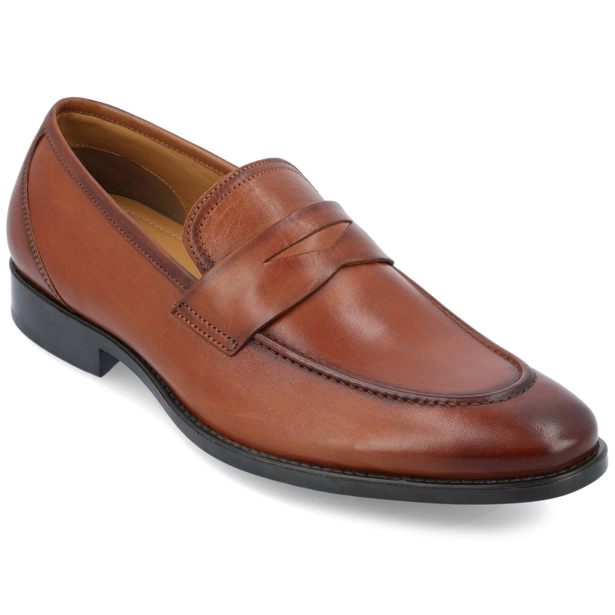 Bishop Apron Toe Penny Loafer: Taupe / 11 / Medium - Bundle Bus