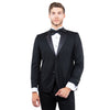 Black Zegarie Notch Lapel Tuxedo Jacket For Men - Bundle Bus