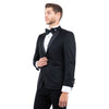 Black Zegarie Notch Lapel Tuxedo Jacket For Men - Bundle Bus