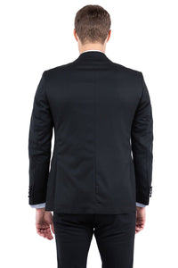 Black Zegarie Peak Lapel Tuxedo Jacket For Men - Bundle Bus