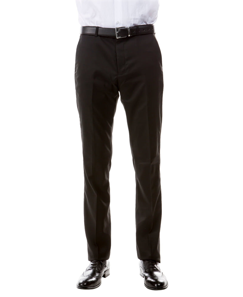 Black Zegarie Suit Separates Solid Men's Dress Pants - Bundle Bus