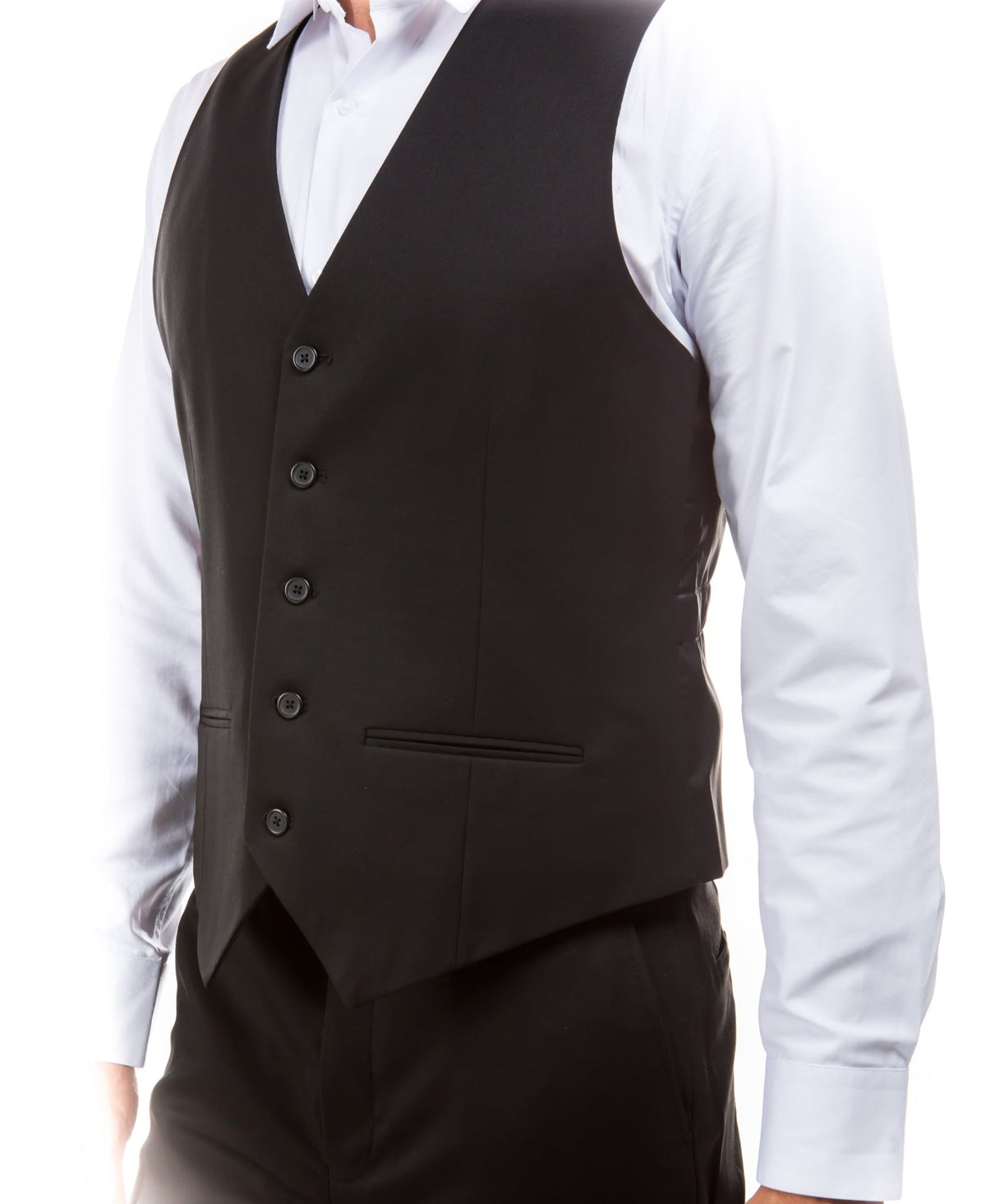 Black Zegarie Suit Separates Solid Men's Vests For Men - Bundle Bus