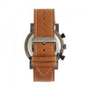 Breed Ryker Chronograph Leather - Band Watch with Date - Bundle Bus