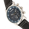 Breed Ryker Chronograph Leather - Band Watch with Date - Bundle Bus