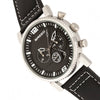 Breed Ryker Chronograph Leather - Band Watch with Date - Bundle Bus